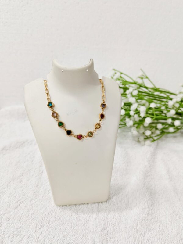 Multicolour Heart Necklace