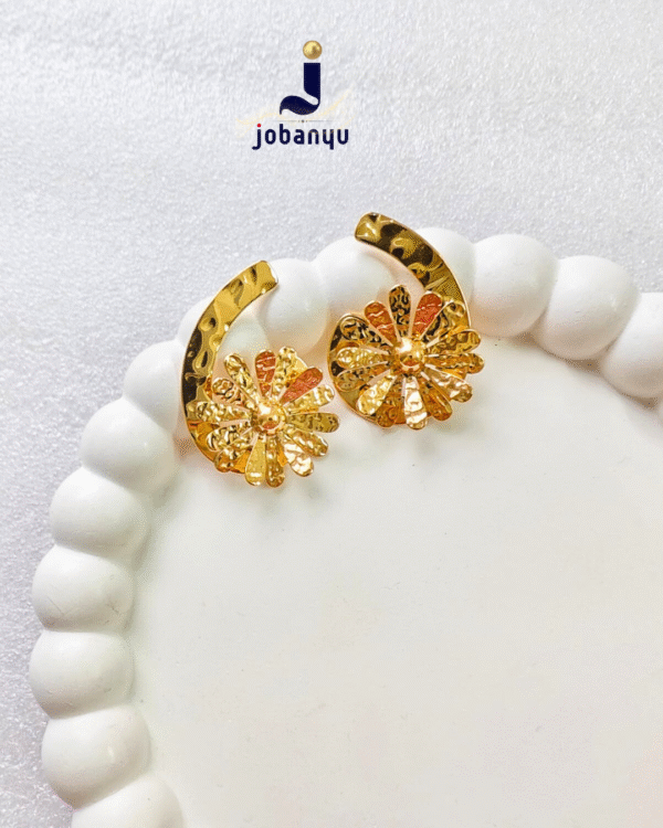 Flower drop earrings Antitarnish