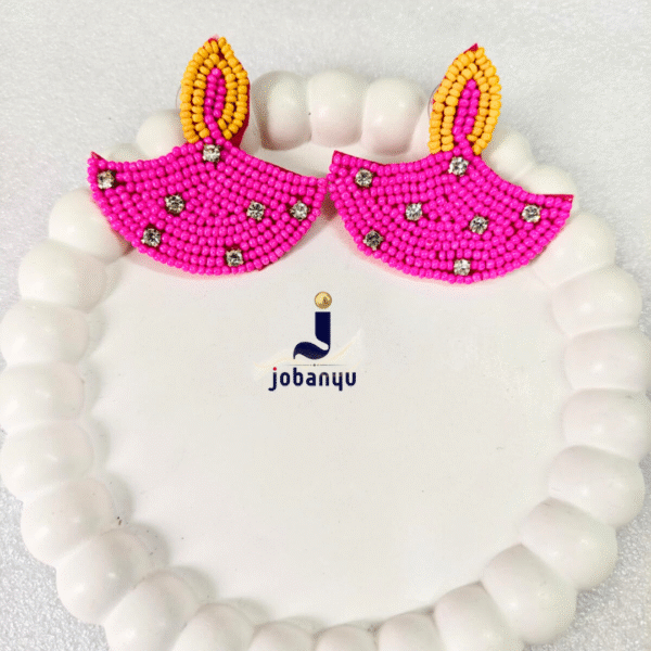 Diwali Diya handmade earrings